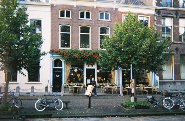 canalside coffeehouse, delft