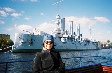 Battleship Aurora that stormed Hermitage