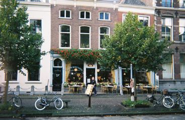 canalside coffeehouse, delft